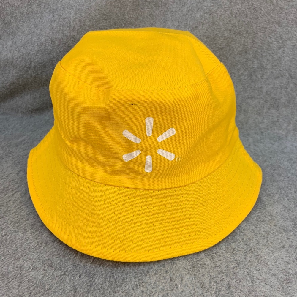 Walmart Spark Logo Unisex Yellow Walmart Bucket Hat Sunburst Graphic OSFM